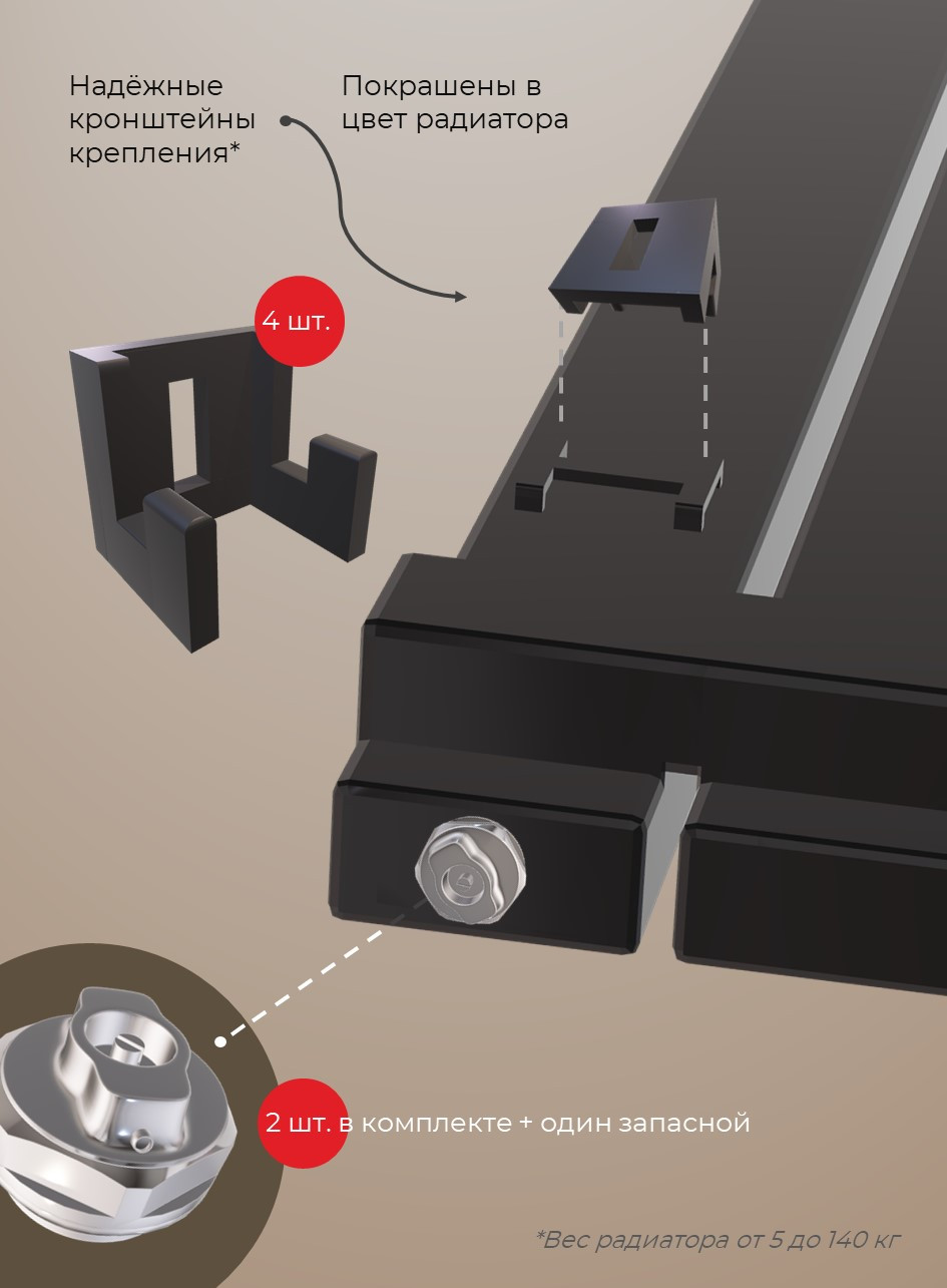 Радиатор FLAT горизонтальный