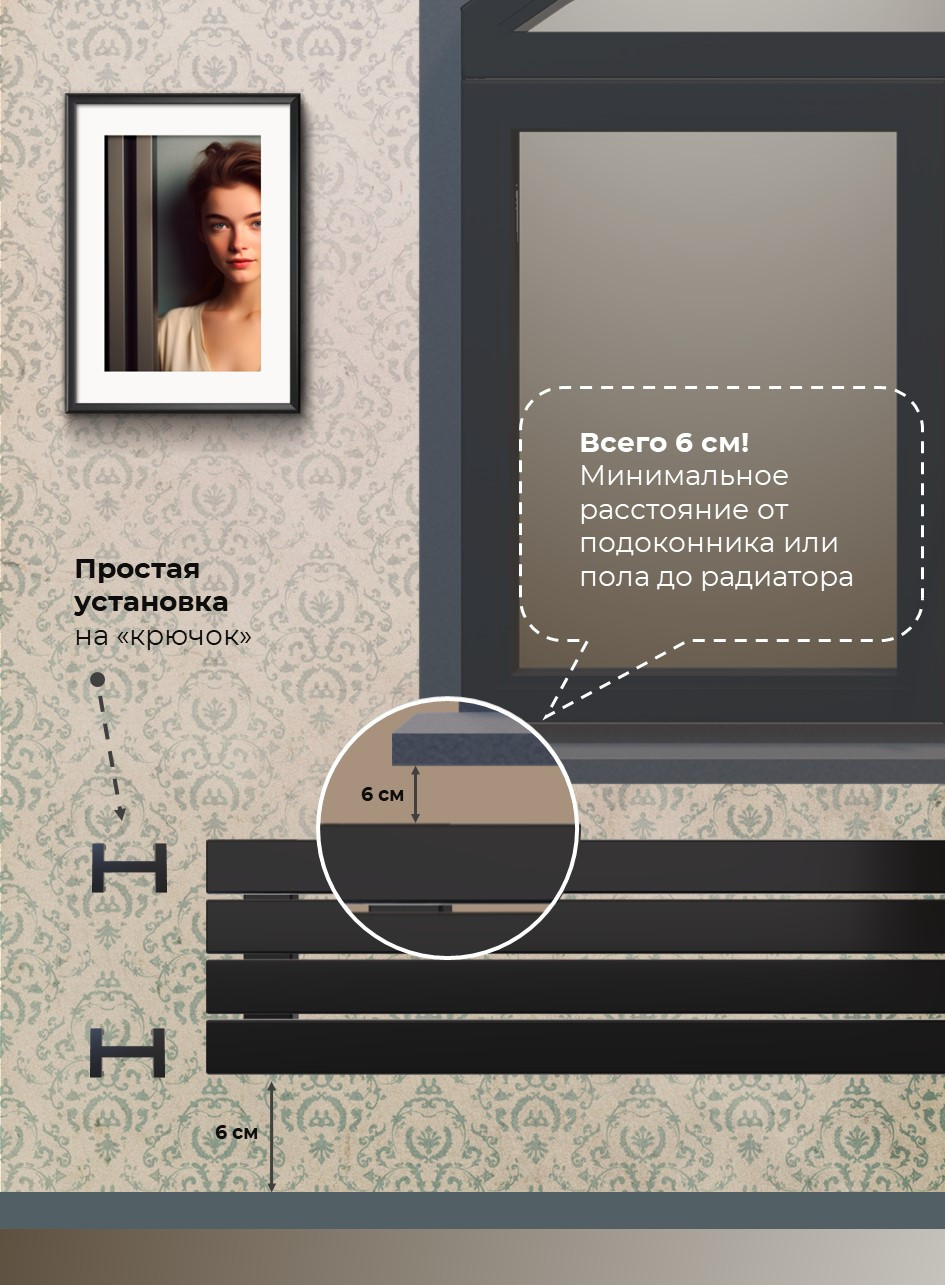 Радиатор FLAT горизонтальный