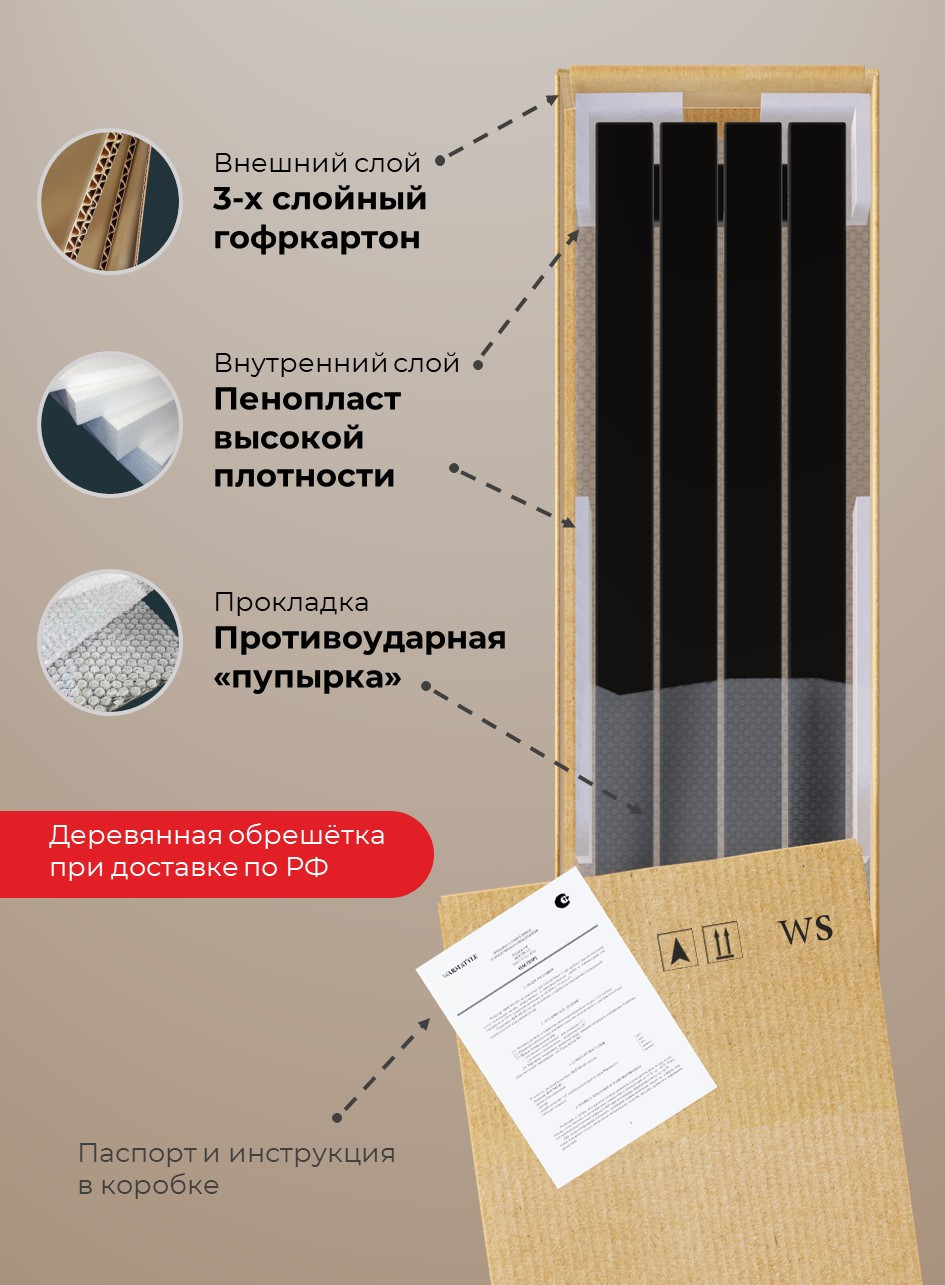 Радиатор FLAT горизонтальный