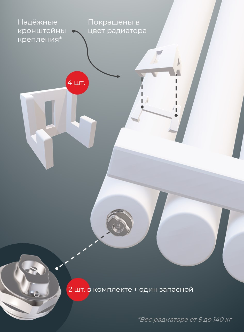 Радиатор ROUND вертикальный