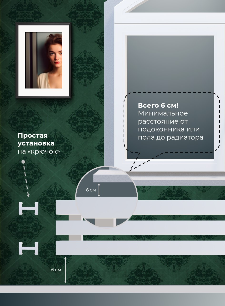 Радиатор CUBE горизонтальный