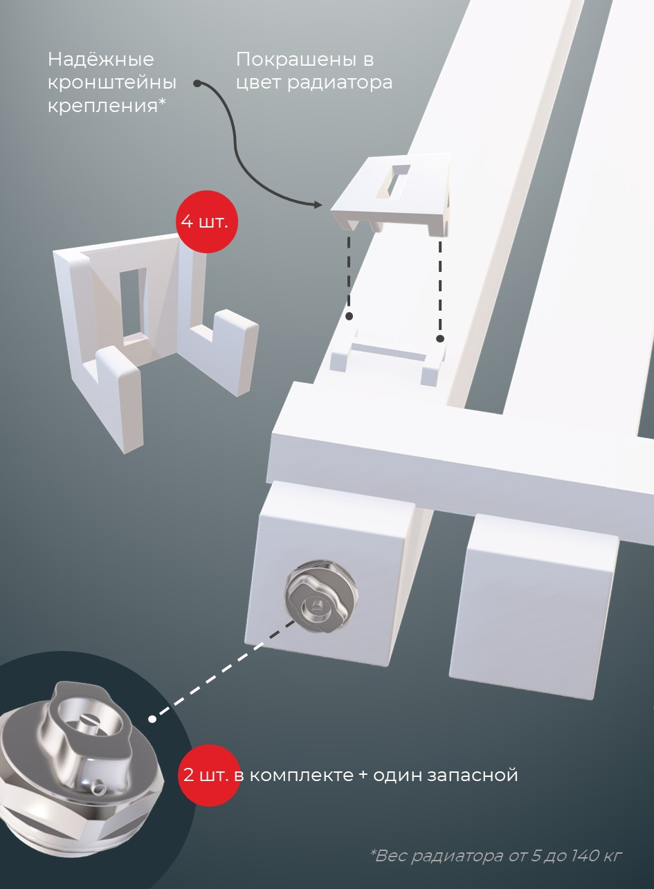 Радиатор CUBE вертикальный